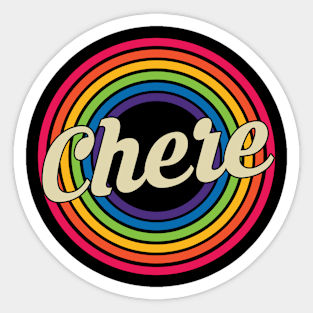 Chere - Retro Rainbow Style Sticker